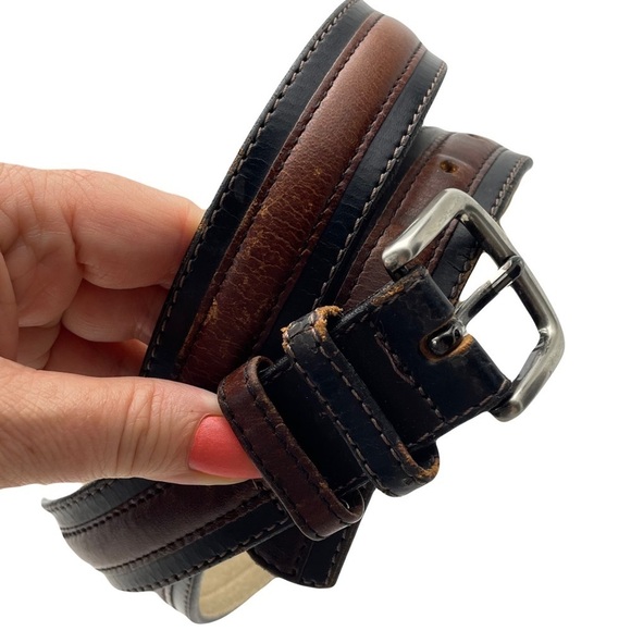 PIERRE Cardin Paris Men’s Size 38 Two Tone Belt - Picture 1 of 14